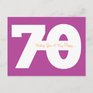 Feliz 70° aniversario de postales de hito - Magent