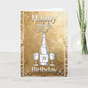 Feliz 75ª tarjeta de cumpleaños