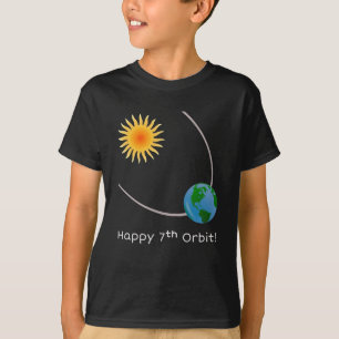 Feliz 7° aniversario de la camiseta de cumpleaños 