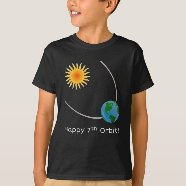 Feliz 7° aniversario de la camiseta de cumpleaños  (Anverso)