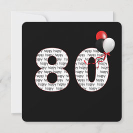 Feliz 80 cumpleaños por invitación de los negros