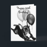 Feliz 90 aniversario tarjeta de felicitación de Bu<br><div class="desc">Feliz 90 aniversario tarjeta de felicitación de Bulldog francés</div>