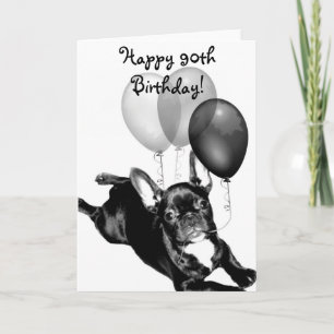 Feliz 90 aniversario tarjeta de felicitación de Bu