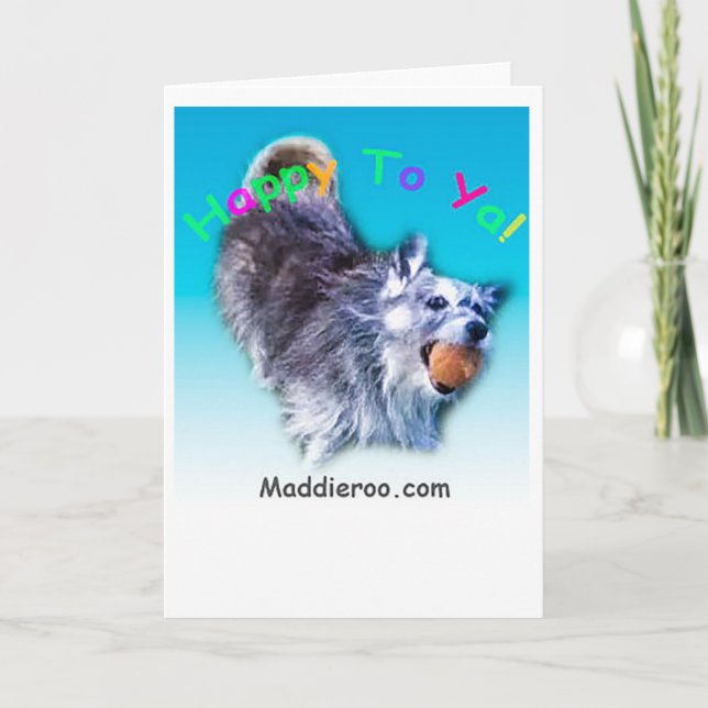 ¡Feliz a Ya! Tarjeta de felicitación (Anverso)