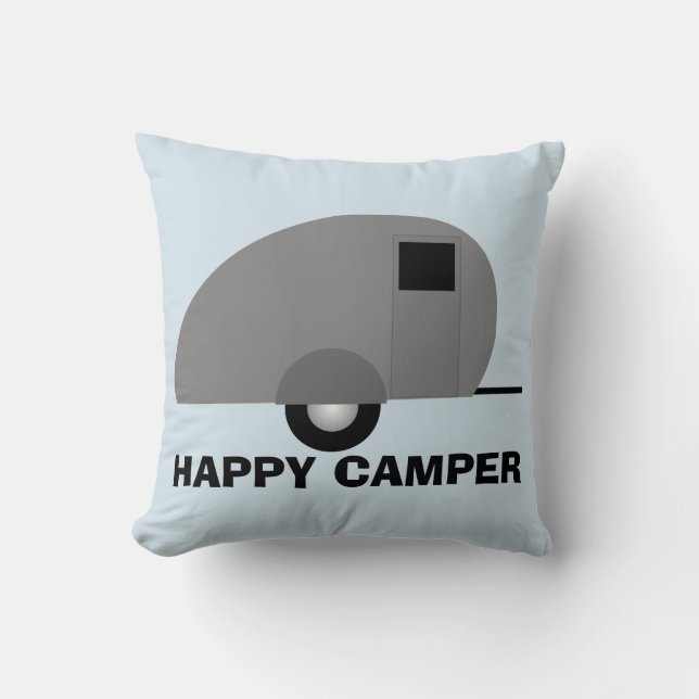 Feliz almohada de caracol, remolque de caravanas (Anverso)