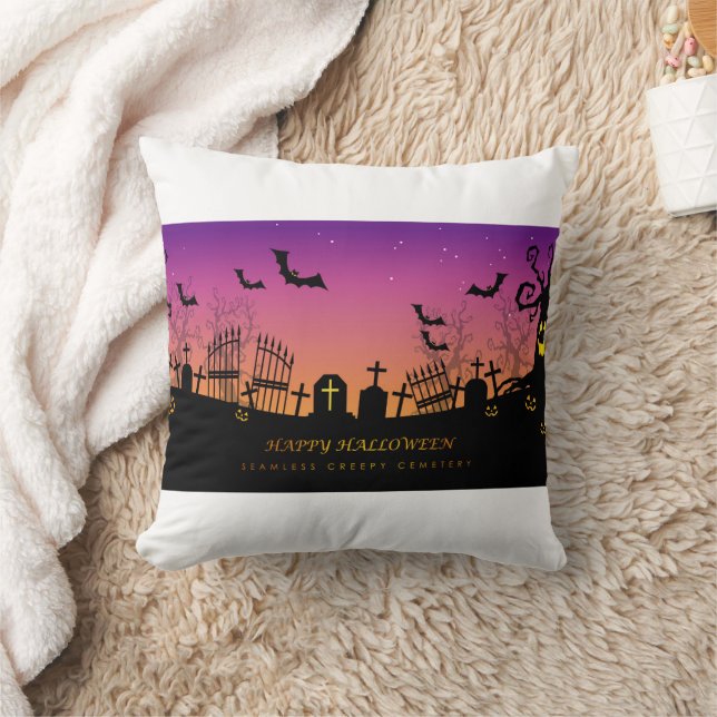 Feliz almohada de Halloween (Manta)