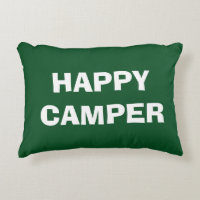 FELIZ almohada de lanzamiento de CAMPER para acamp