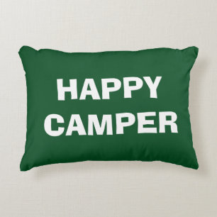 FELIZ almohada de lanzamiento de CAMPER para acamp