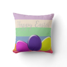 Feliz almohada de lanzamiento de huevo de Pascua