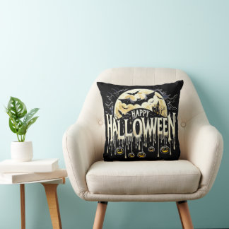 Feliz almohada decorativa de Halloween