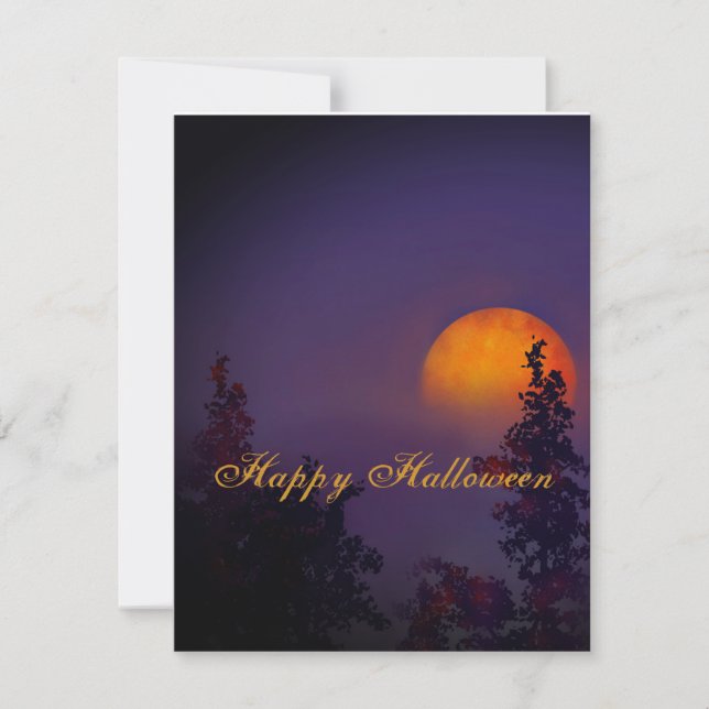 Feliz alza de la luna llena de Halloween (Anverso)