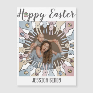 Feliz amigo de Pascua, madre de bebé de Pascua y f