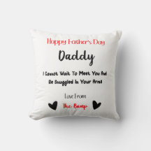 Feliz amor del día del padre desde la almohada del