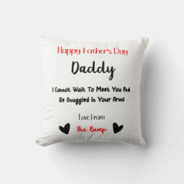 Feliz amor del día del padre desde la almohada del