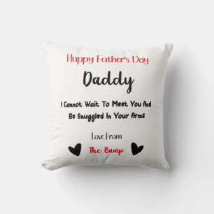 Feliz amor del día del padre desde la almohada del