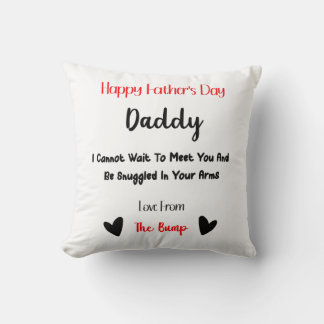 Feliz amor del día del padre desde la almohada del