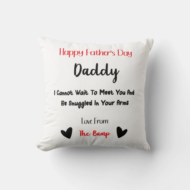 Feliz amor del día del padre desde la almohada del (Anverso)