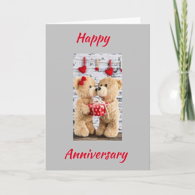 FELIZ "ANIVERSARIO" a **MI HONEYBEAR** Tarjeta (Anverso)