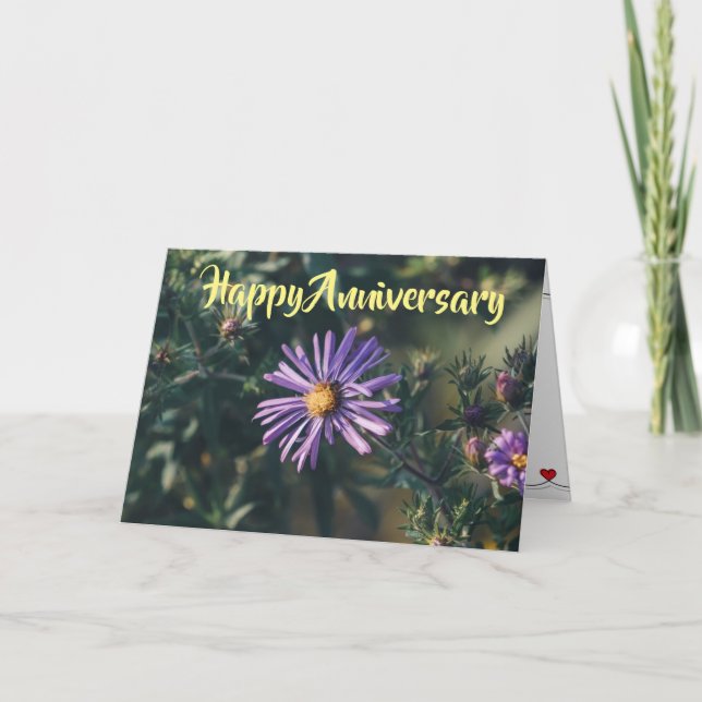 FELIZ "ANIVERSARIO" AL AMOR DE MI TARJETA DE VIDA (Anverso)
