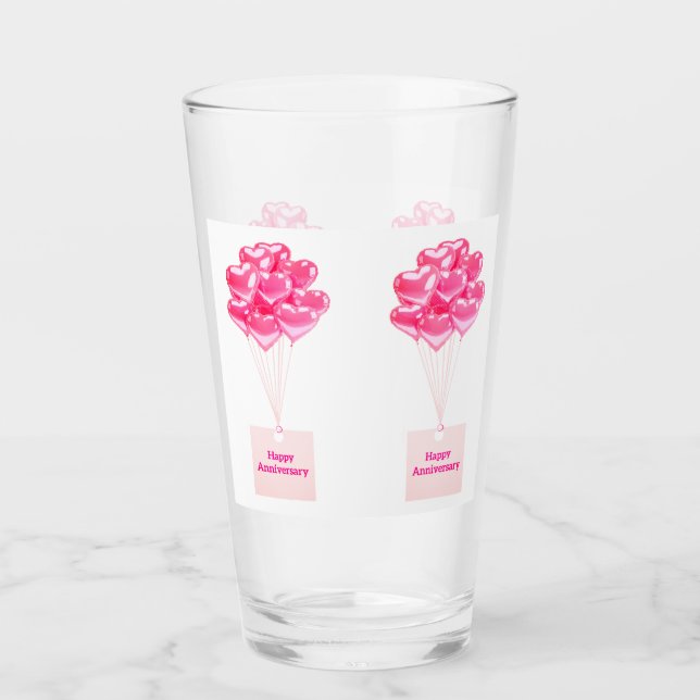 Feliz aniversario de beber vidrio (Anverso)