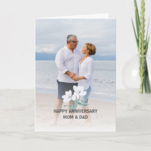 Feliz aniversario de la tarjeta de pareja antigua
