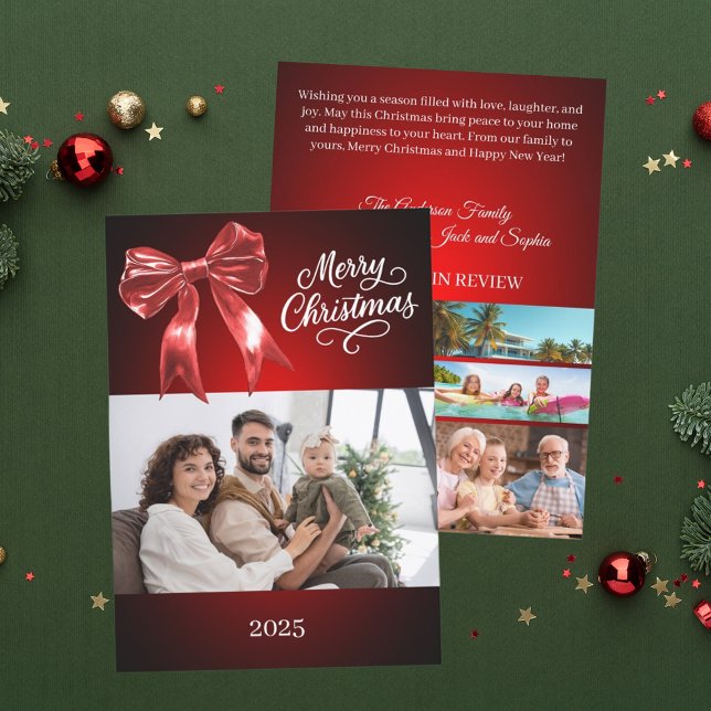 Feliz año de la foto del arco rojo en Navidad (Subido por el creador)