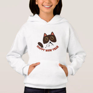 Feliz Año Mew Gato Lindo Diseño de Año Nuevo