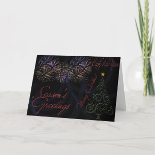 Feliz Año Nuevo 2012 Tarjeta de Feliz Navidad