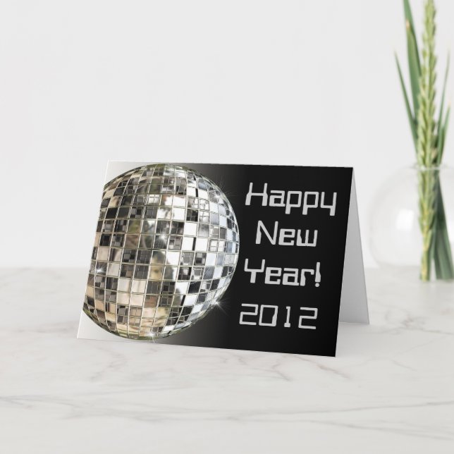Feliz Año Nuevo 2012 Tarjetas de felicitación (Anverso)