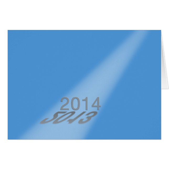 Feliz Año Nuevo 2013-2014 Esposo Azul (Anverso (Horizontal))