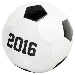 Feliz Año Nuevo 2016, Balón de Fútbol Negro y Blan