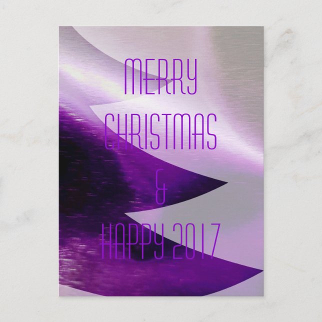 Feliz Año Nuevo 2017, Navidad Morado (Anverso)