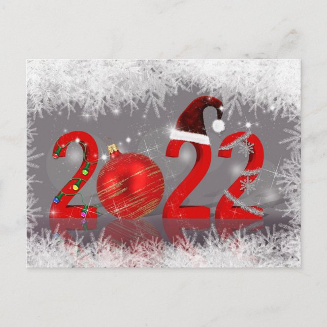 Feliz Año Nuevo 2022 de Navidad con los Ríos (Anverso)