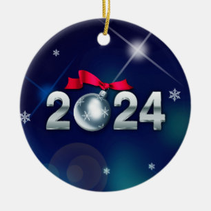 Feliz Año Nuevo 2022. Ornamentos navideños perso