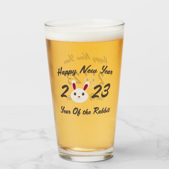 Feliz Año Nuevo 2023, año del conejo (Anverso (lleno))