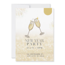 Feliz Año Nuevo 2024 Invitación