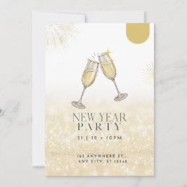 Feliz Año Nuevo 2024 Invitación