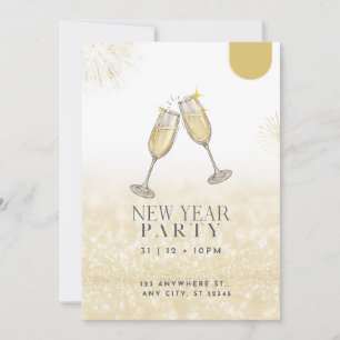 Feliz Año Nuevo 2024 Invitación