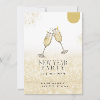 Feliz Año Nuevo 2024 Invitación