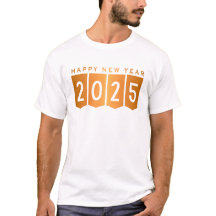 Feliz Año Nuevo 2025 camisetas para mujeres.