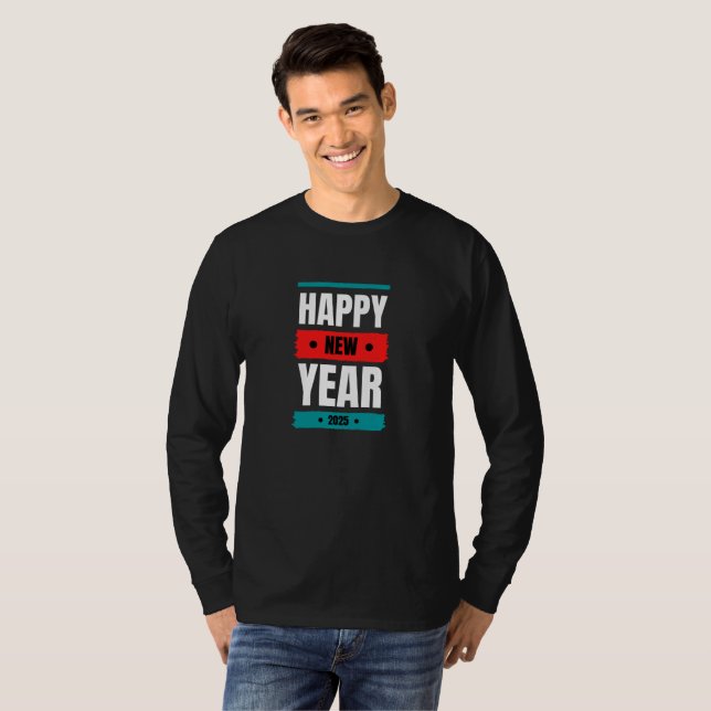 Feliz Año Nuevo 2025: Larga vida a la camiseta de  (Anverso completo)