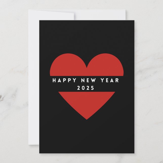 FELIZ AÑO NUEVO 2025 Tarjeta de vacaciones de cora (Anverso)