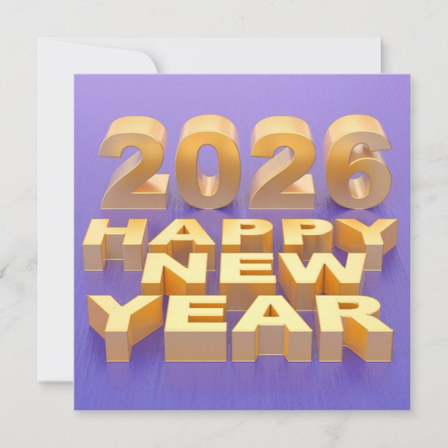 Feliz Año Nuevo 2026 (Anverso)