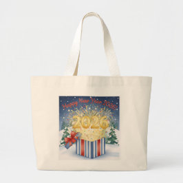 Feliz Año Nuevo 2026 Bolsa de mano – Fuegos artifi