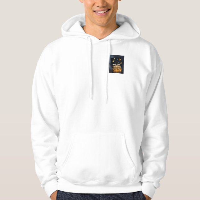Feliz Año Nuevo 2026 Sudadera con capucha (Anverso)