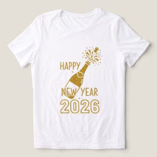 Feliz Año Nuevo 2026 Sudaderas con Brillo para Muj