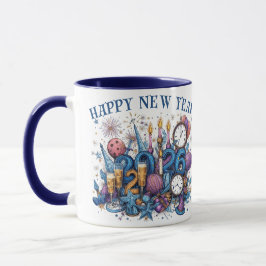 feliz año nuevo 2026 taza de café