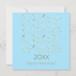 Feliz Año Nuevo 20XX & Decoración de Navidad Dorad