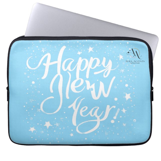 Feliz Año Nuevo" Bolsa elegante para portátiles (Frente)