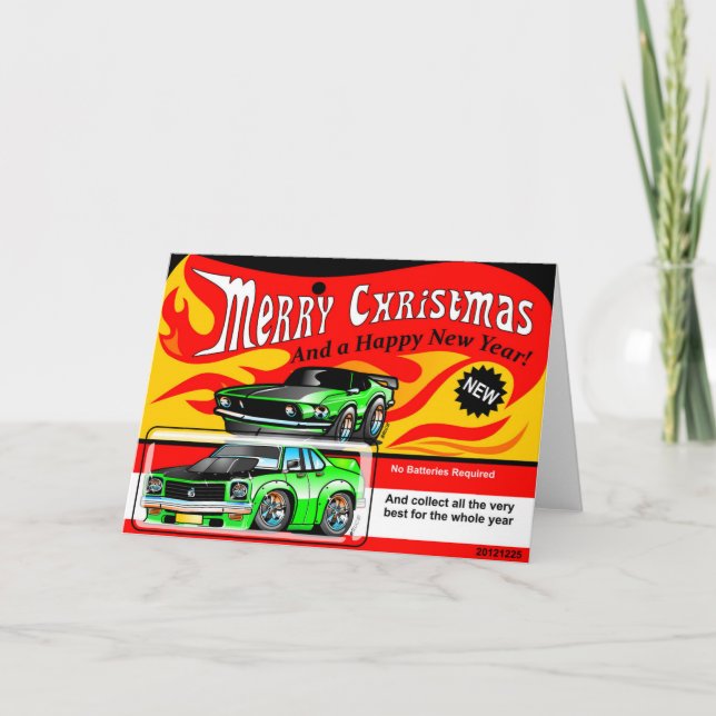 Feliz Año Nuevo caliente de las Felices Navidad (Anverso)
